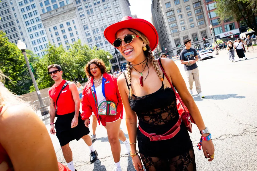 Guests getting hair and makeup at the Budweiser VIP glam lounge at Lollapalooza Chicago, vip glam lounge and festival floor, chicago