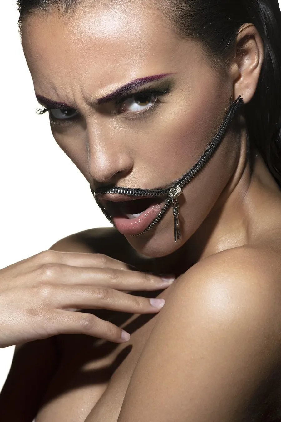 Beauty and fashion editorial with hair and makeup by City Lights Beauty Agency