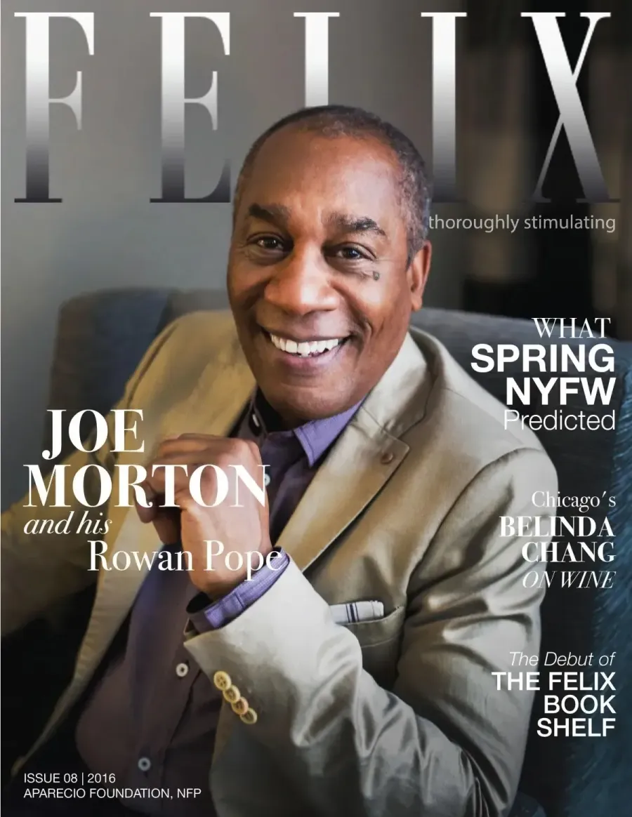 FELIX Magazine cover, Joe Morton, New York Fashion Week feature. Hair and makeup by City Lights Beauty Agency