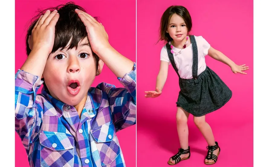 Kids and family campaign with hair and makeup by City Lights Beauty Agency