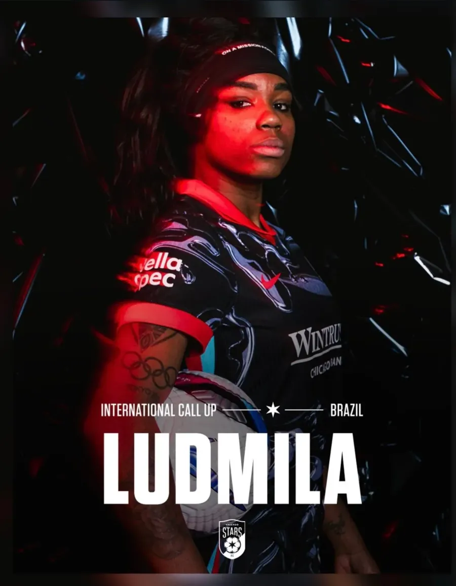 Ludmila international call-up graphic published by the Chicago Stars FC