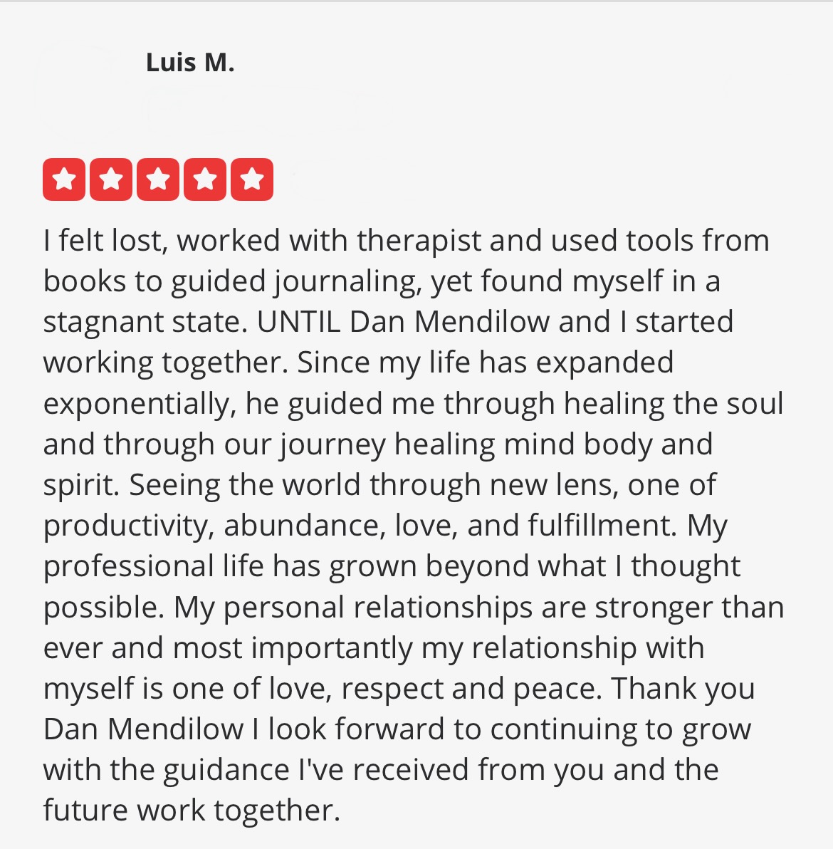 Luis M.'s full Yelp review