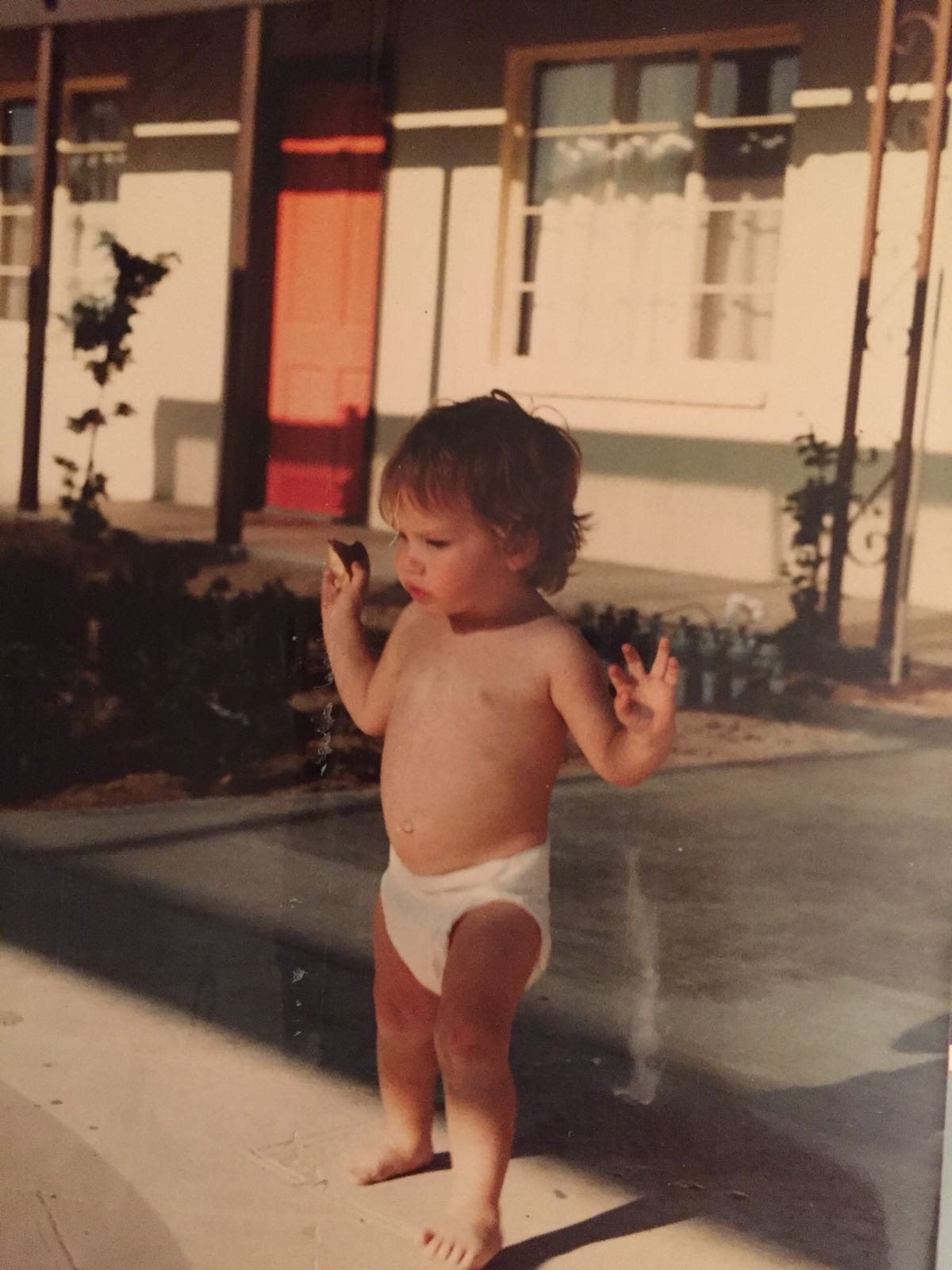 Daniel as a toddler in Jerusalem
