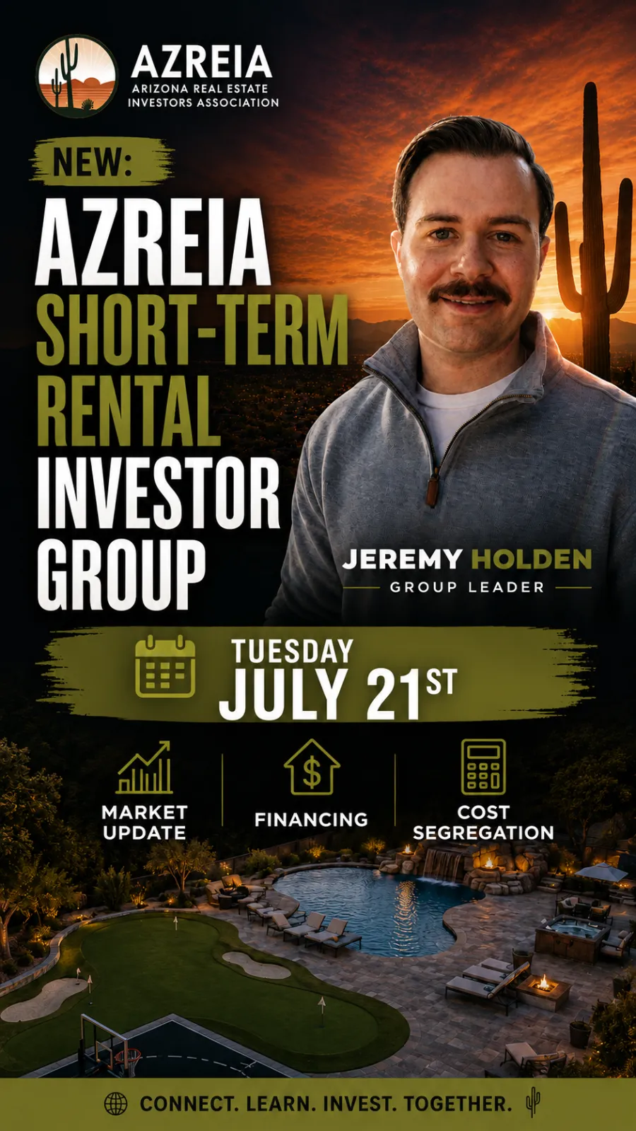 Arizona Short Term Rental Forum flyer - Jeremy Holden