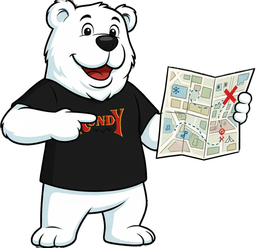 Rondy Bear Guide with Festival Map