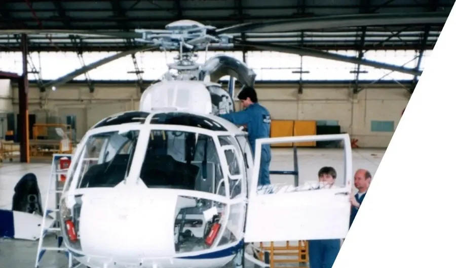 Custom acrylic helicopter window