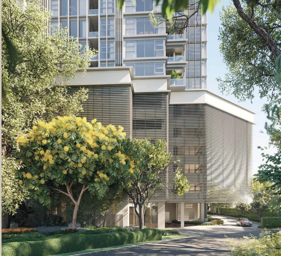 The tower from Jalan Menerung, 111 Menerung, artist's impression