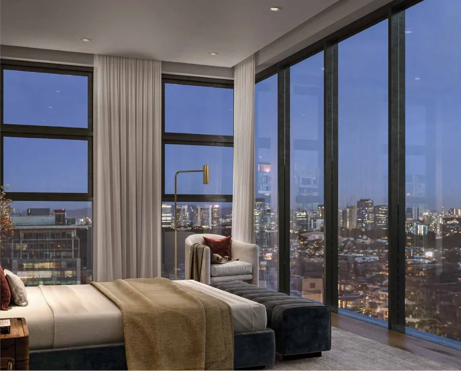 Bedroom overlooking Bangsar, 111 Menerung, artist's impression