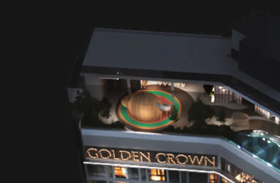 Children's playground on the sky deck, Golden Crown Residence, artist's impression