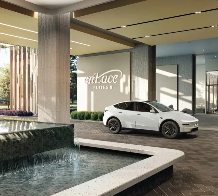 Arrival court, Enlace Suites 2, artist's impression