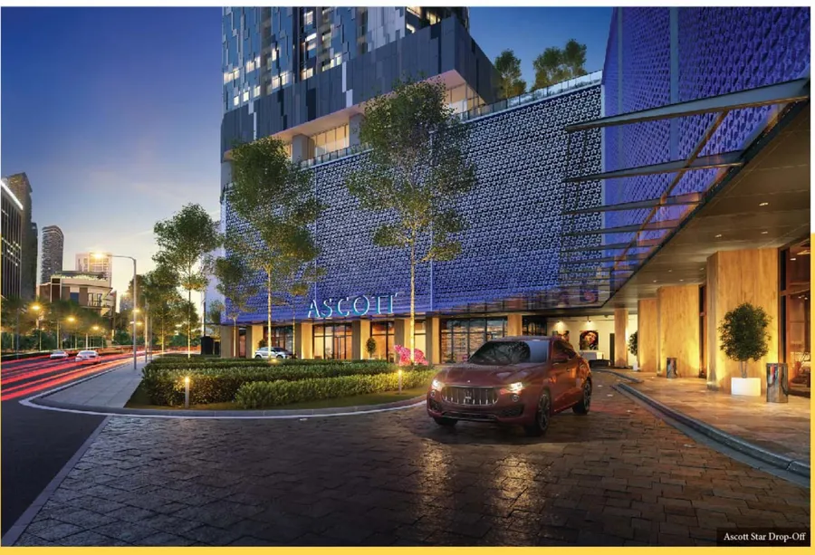 Drop-off on Jalan Yap Kwan Seng, Ascott Star Residence, artist's impression