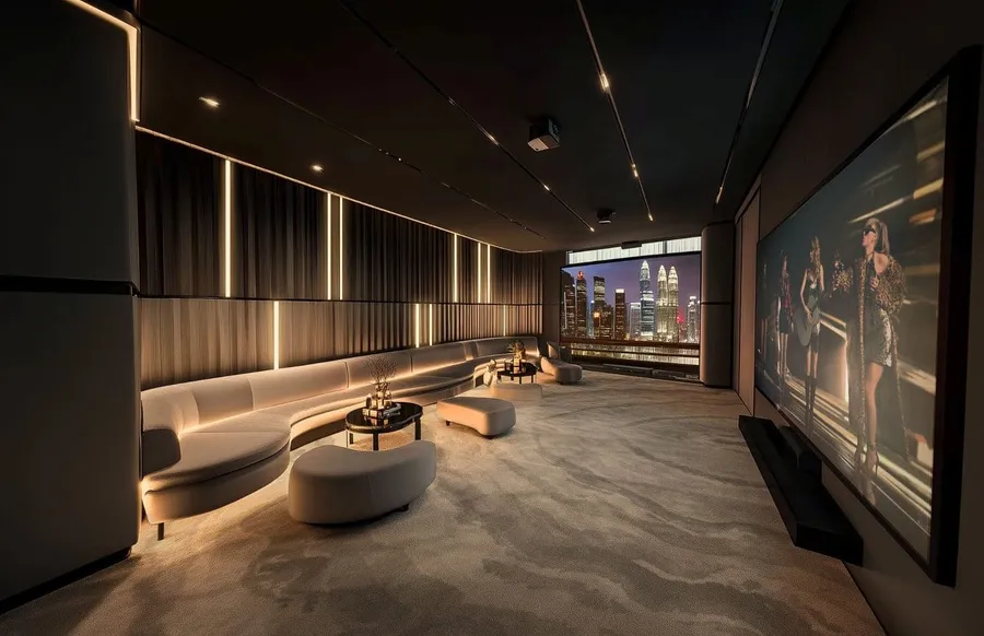 Private karaoke and theatre room, Centrix The Station, artist's impression