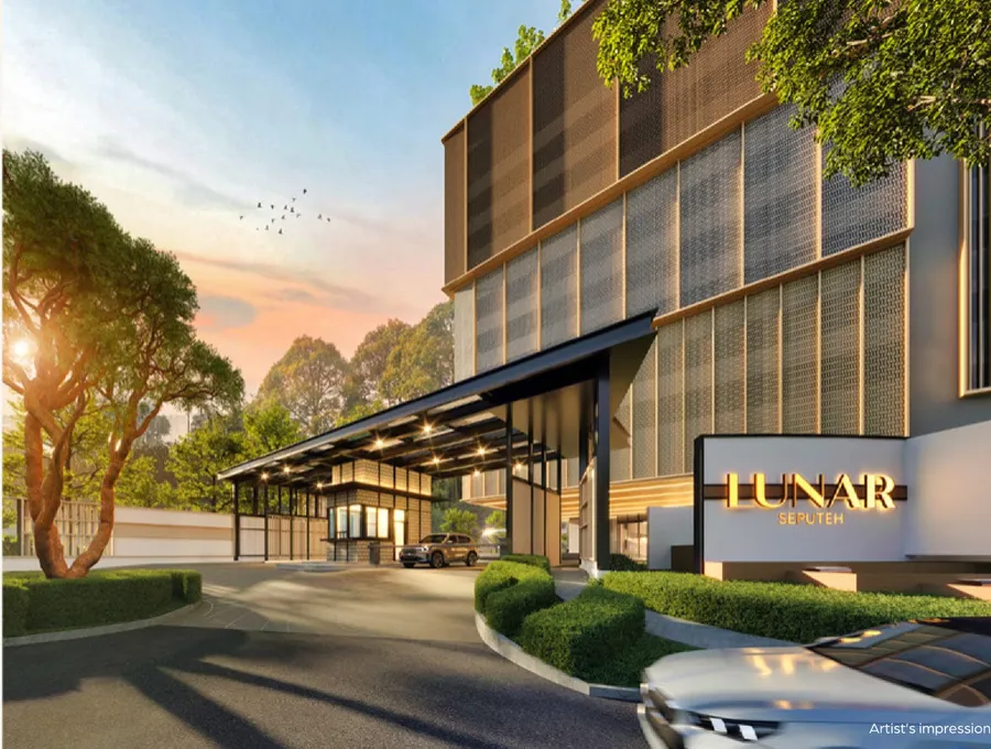 Entrance and drop-off on Old Klang Road, Lunar Seputeh, artist's impression