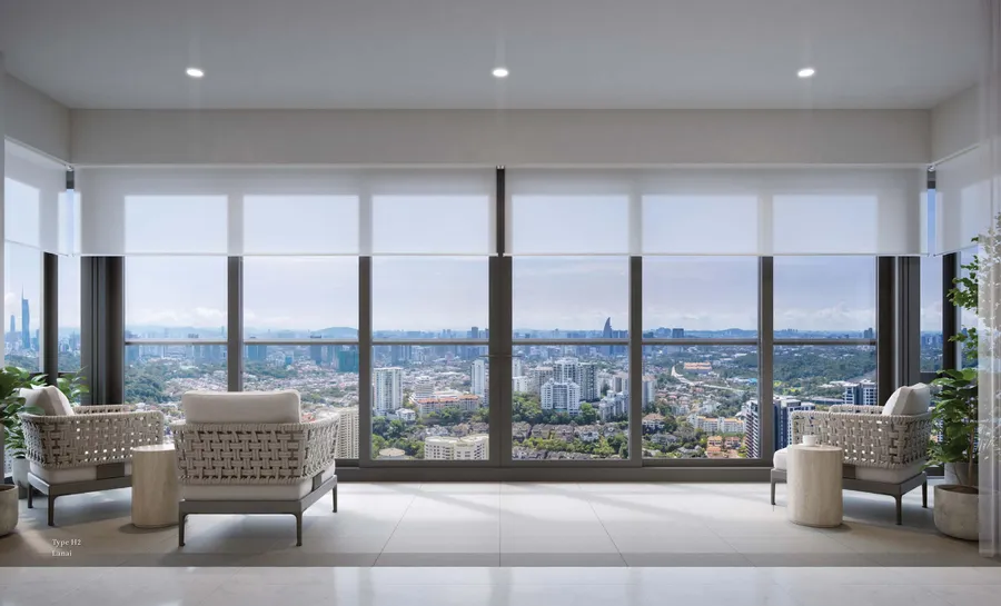 Type H2 lanai, Pavilion Damansara Heights, artist's impression