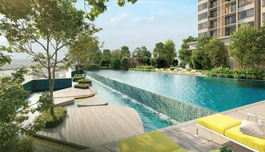 Infinity lap pool, River Park, artist's impression
