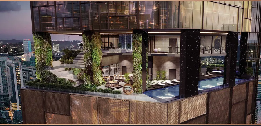Clubhouse floors over the pool, Orion Residence, artist's impression