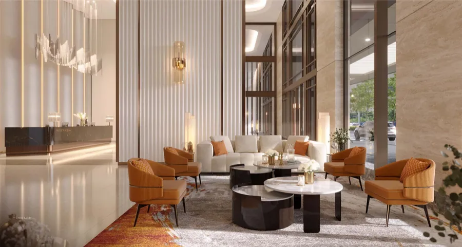 Double-height grand lobby, Pavilion Square, artist's impression