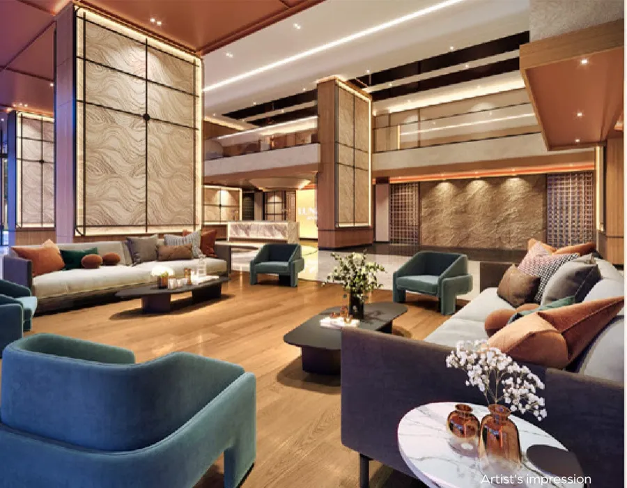 Double-height lobby, Lunar Seputeh, artist's impression