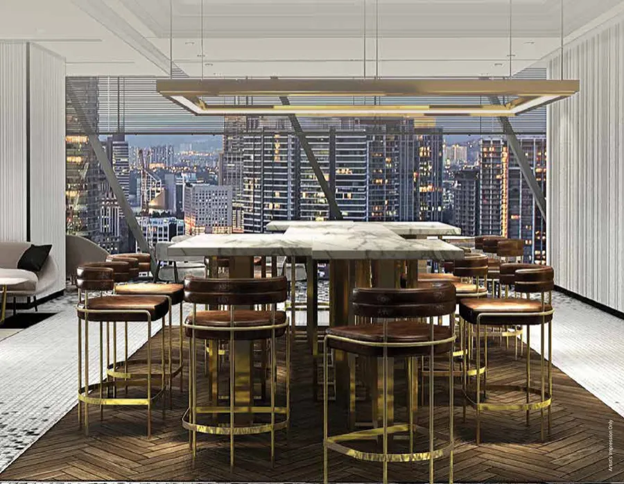 Tower 1 residence interior, Oxley Towers, artist's impression