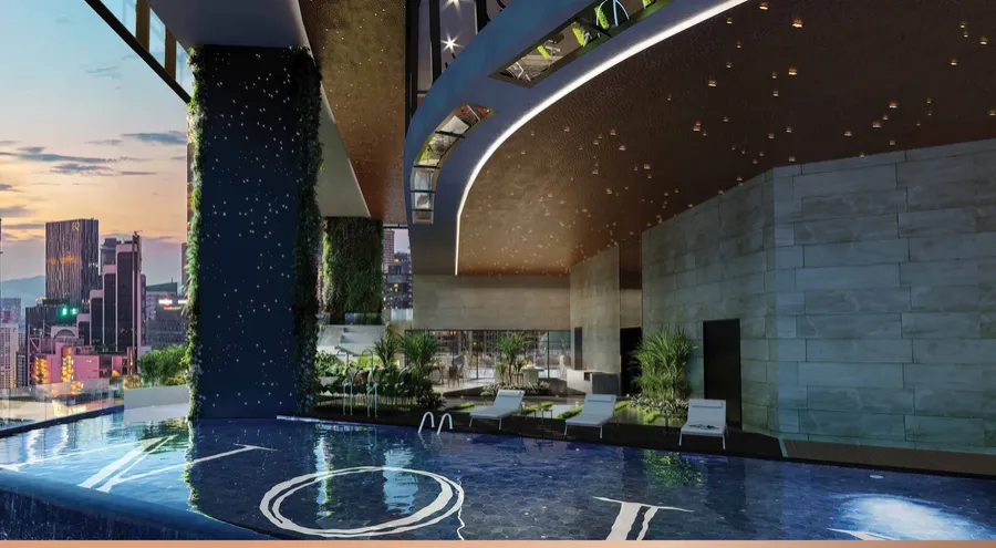 Level 9 infinity lap pool, Orion Residence, artist's impression
