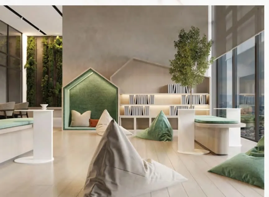 Reading room, River Park, artist's impression