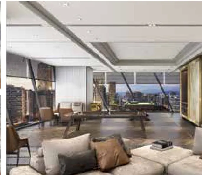 Tower 1 entertainment room, Oxley Towers, artist's impression