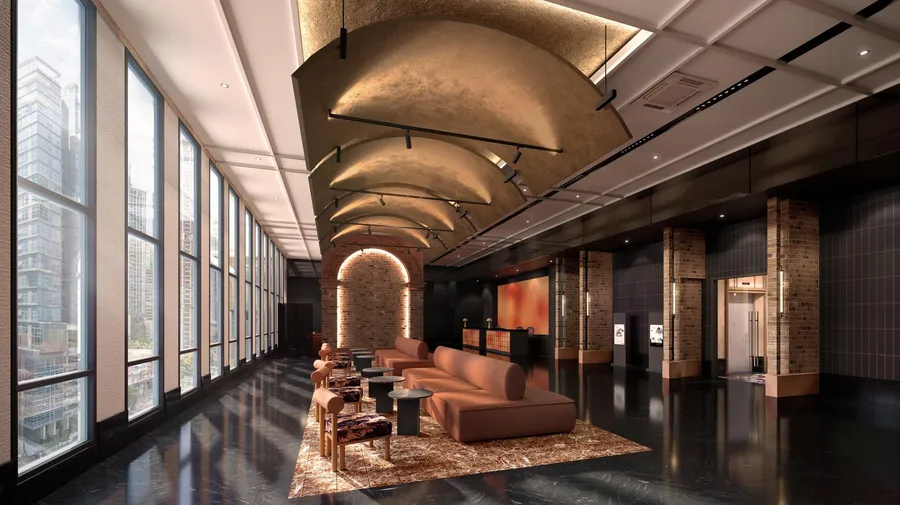Arrival lobby and concierge, Phoeniz Suites, artist's impression