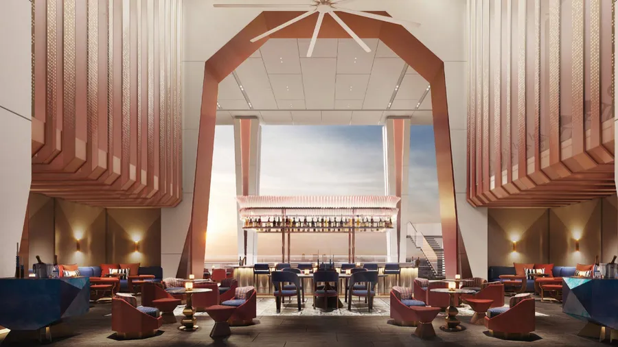 Level 57 pool bar, Royal Lexis, artist's impression