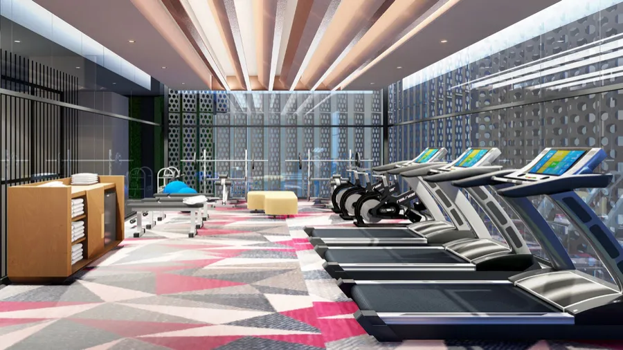 Residents' gym, Royal Lexis, artist's impression