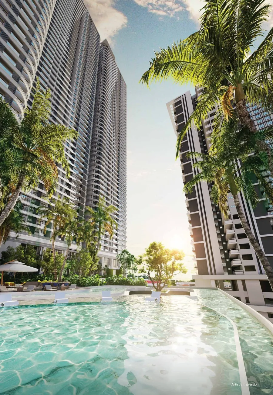 Pool deck between the two towers, Talisa @ Bangsar Hill Park, artist's impression