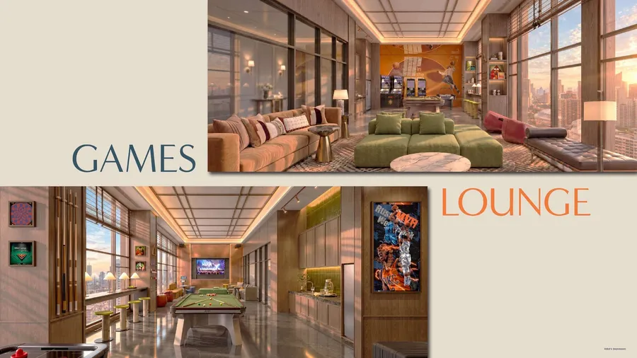 Games lounge, MABA Suitez, artist's impression