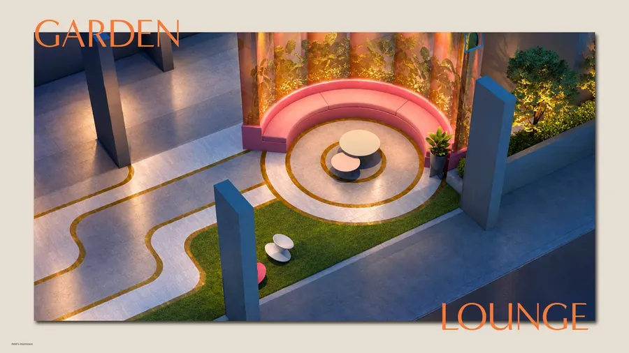 Garden lounge, MABA Suitez, artist's impression