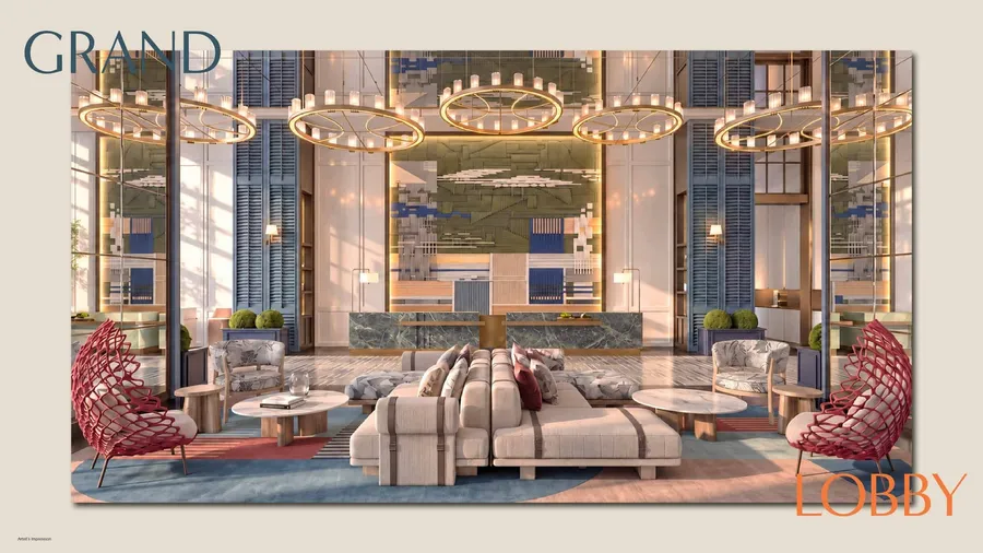 Grand lobby, MABA Suitez, artist's impression