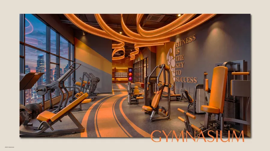 Gym over the city, MABA Suitez, artist's impression