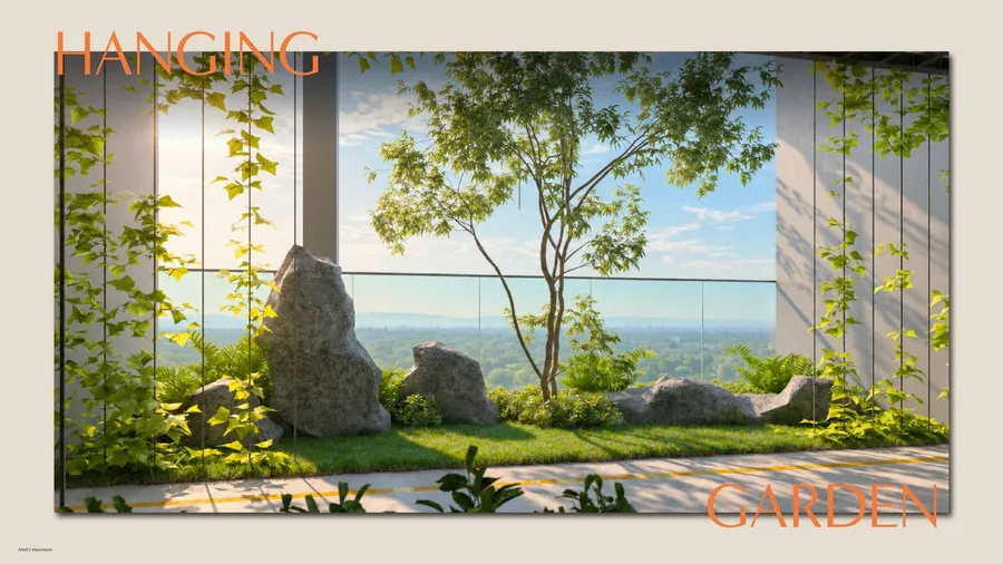 Hanging garden, MABA Suitez, artist's impression