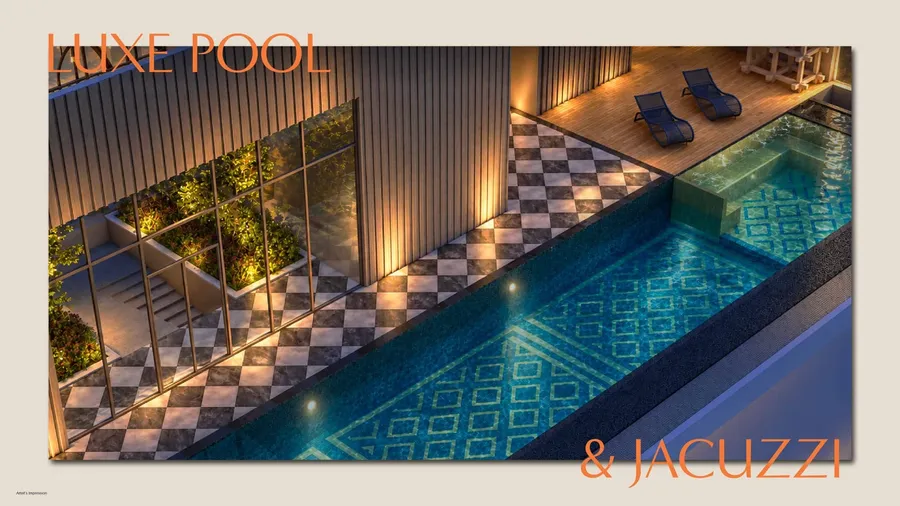 Jacuzzi on the pool deck, MABA Suitez, artist's impression