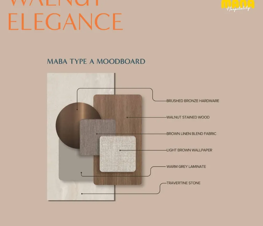 Walnut Elegance concept, Type A, MABA Suitez, artist's impression