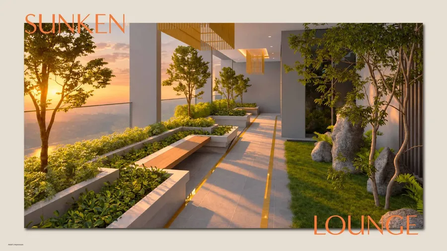 Sunken lounge, MABA Suitez, artist's impression