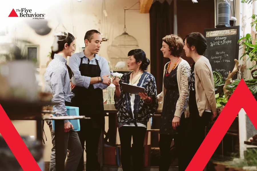 A mixed group from across the organization: colleagues at work. Photo: The Five Behaviors®