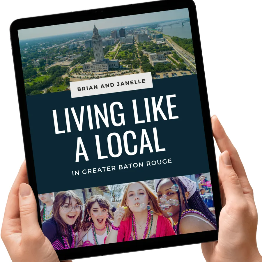 Living Like a Local in Greater Baton Rouge guide on a tablet
