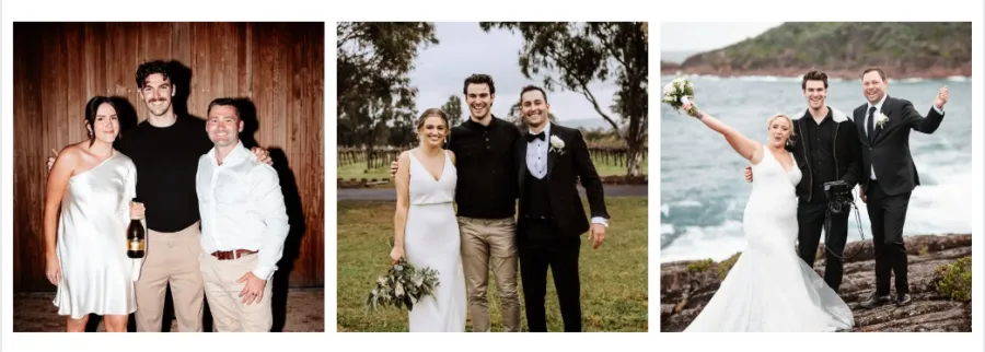 Steven and Tiani with three of their couples