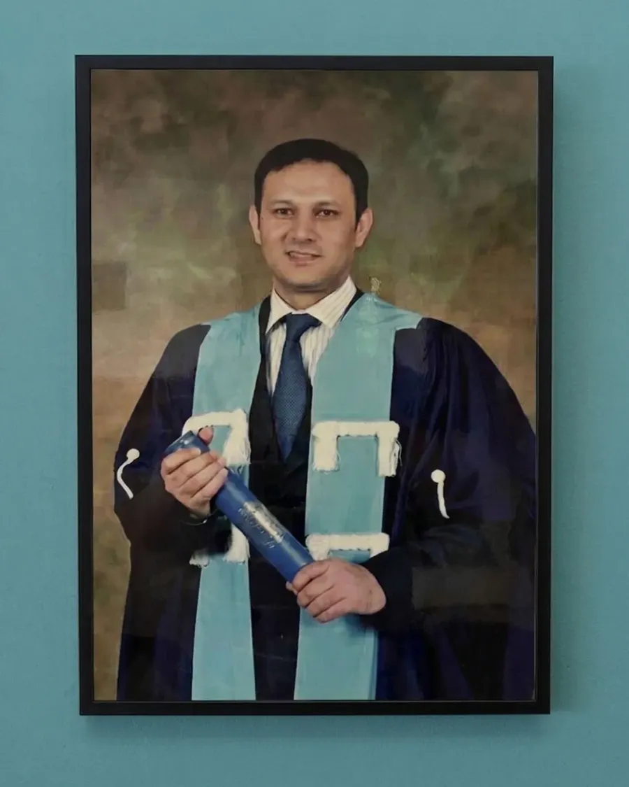 Dr Abbas receiving his membership of the Royal College of Surgeons of Edinburgh