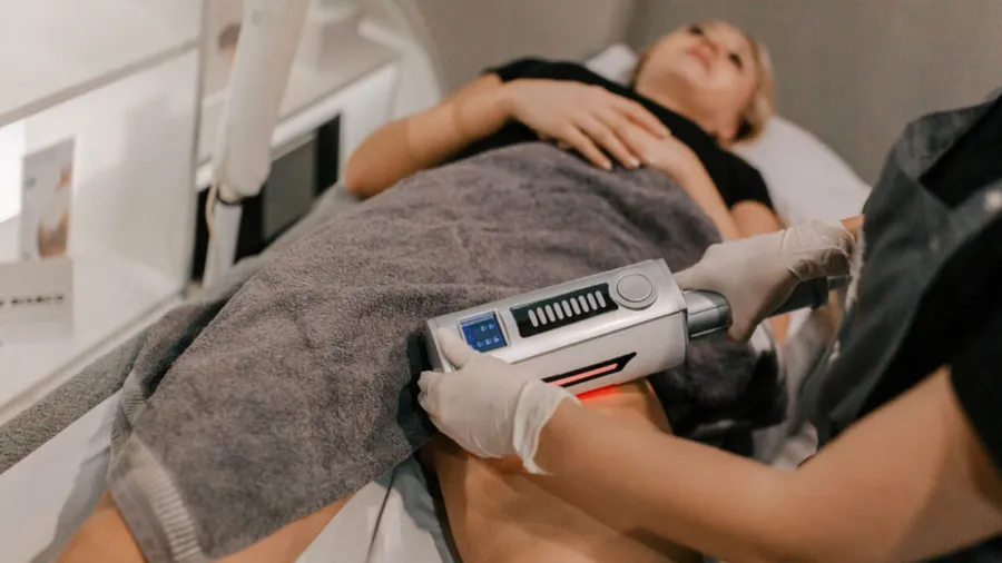 Endosphere Therapy device on skin for cellulite reduction