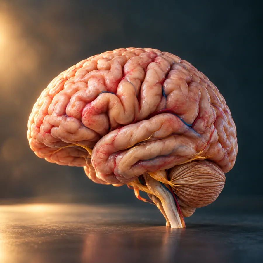 Illustration of the human brain.