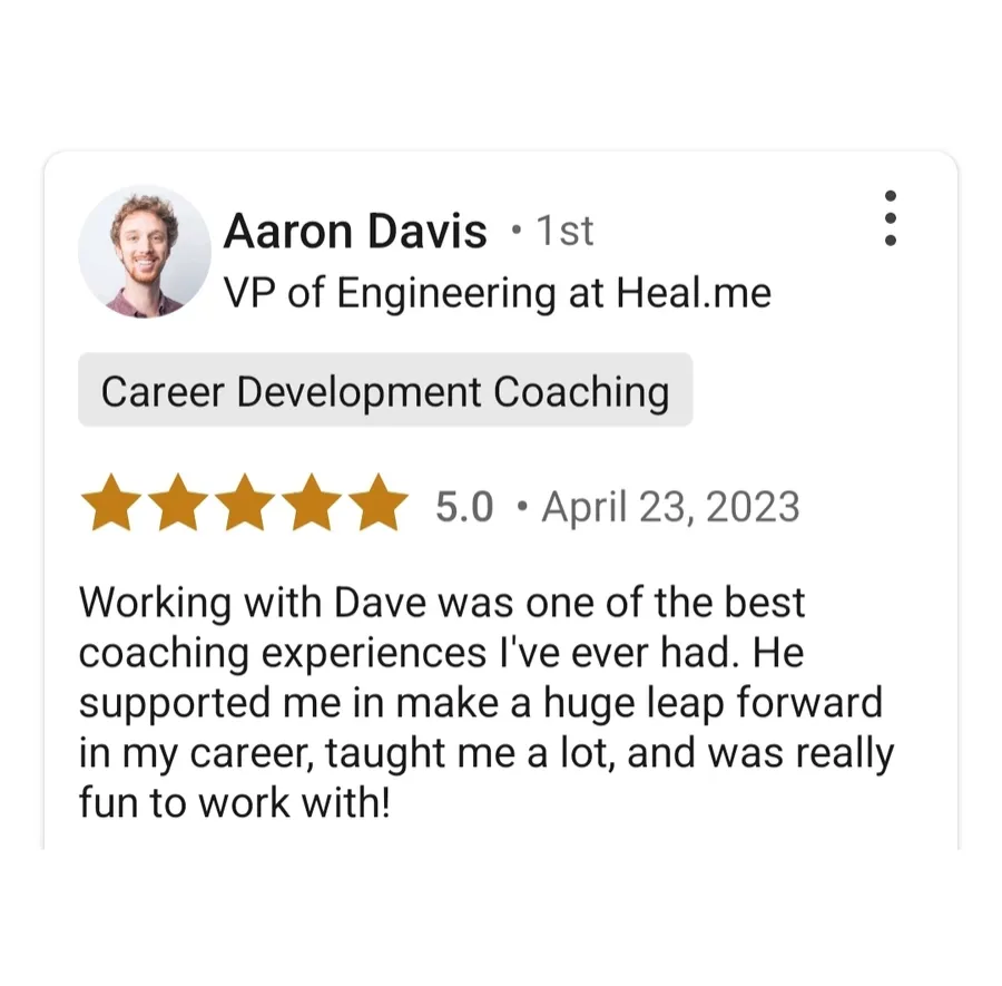 Client testimonial