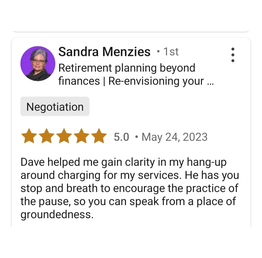 Client testimonial