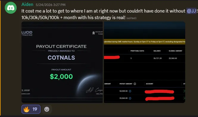Verified payout