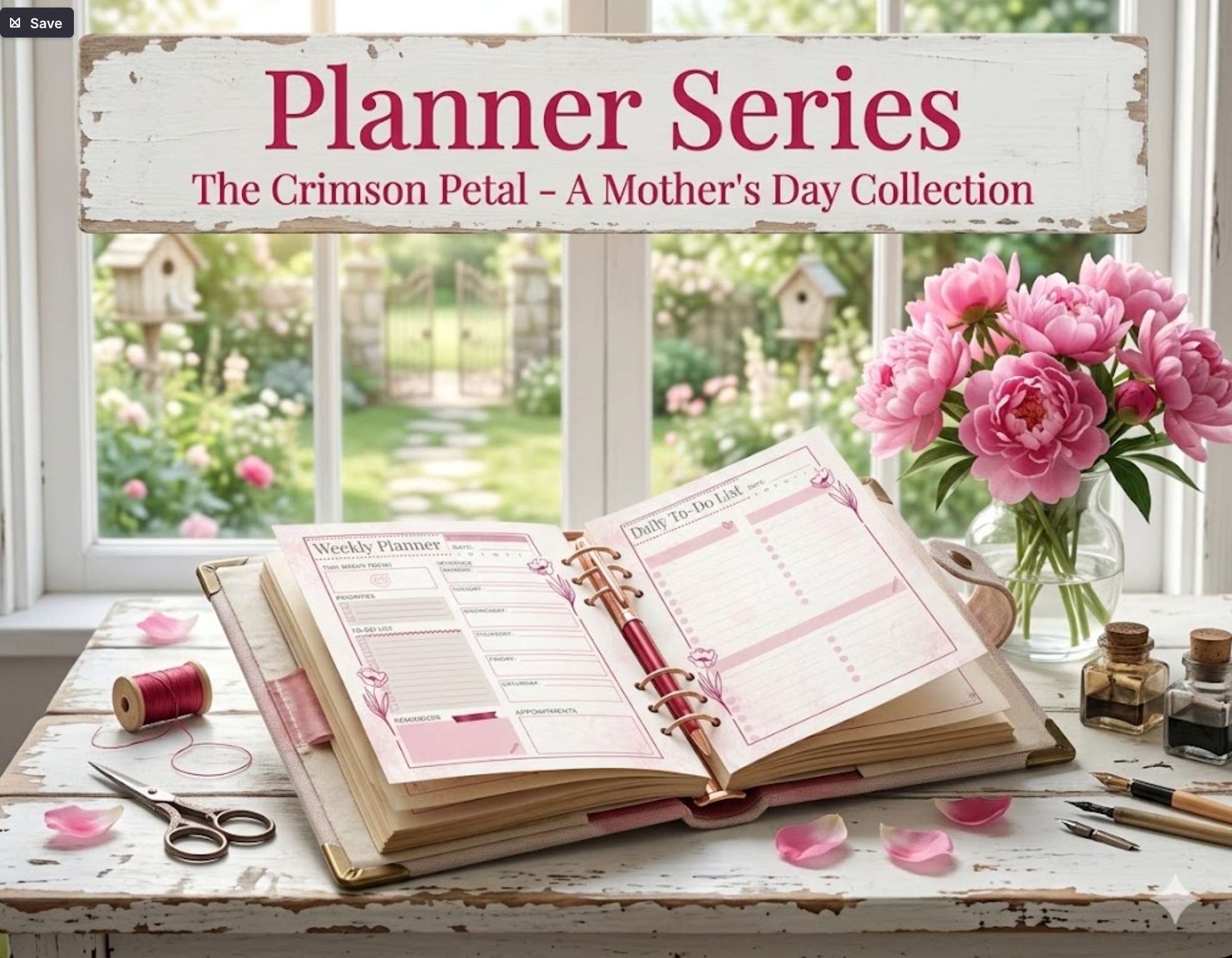 Crimson Petal Planner Series
