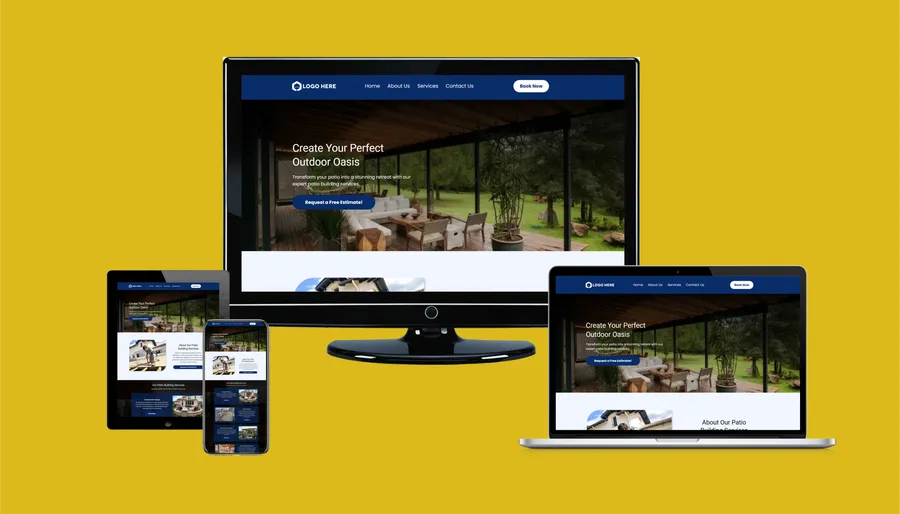 Contractor website mockup 2