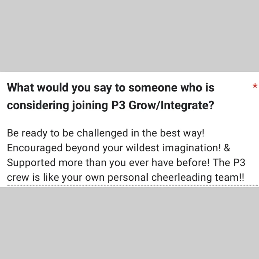 P3 client survey